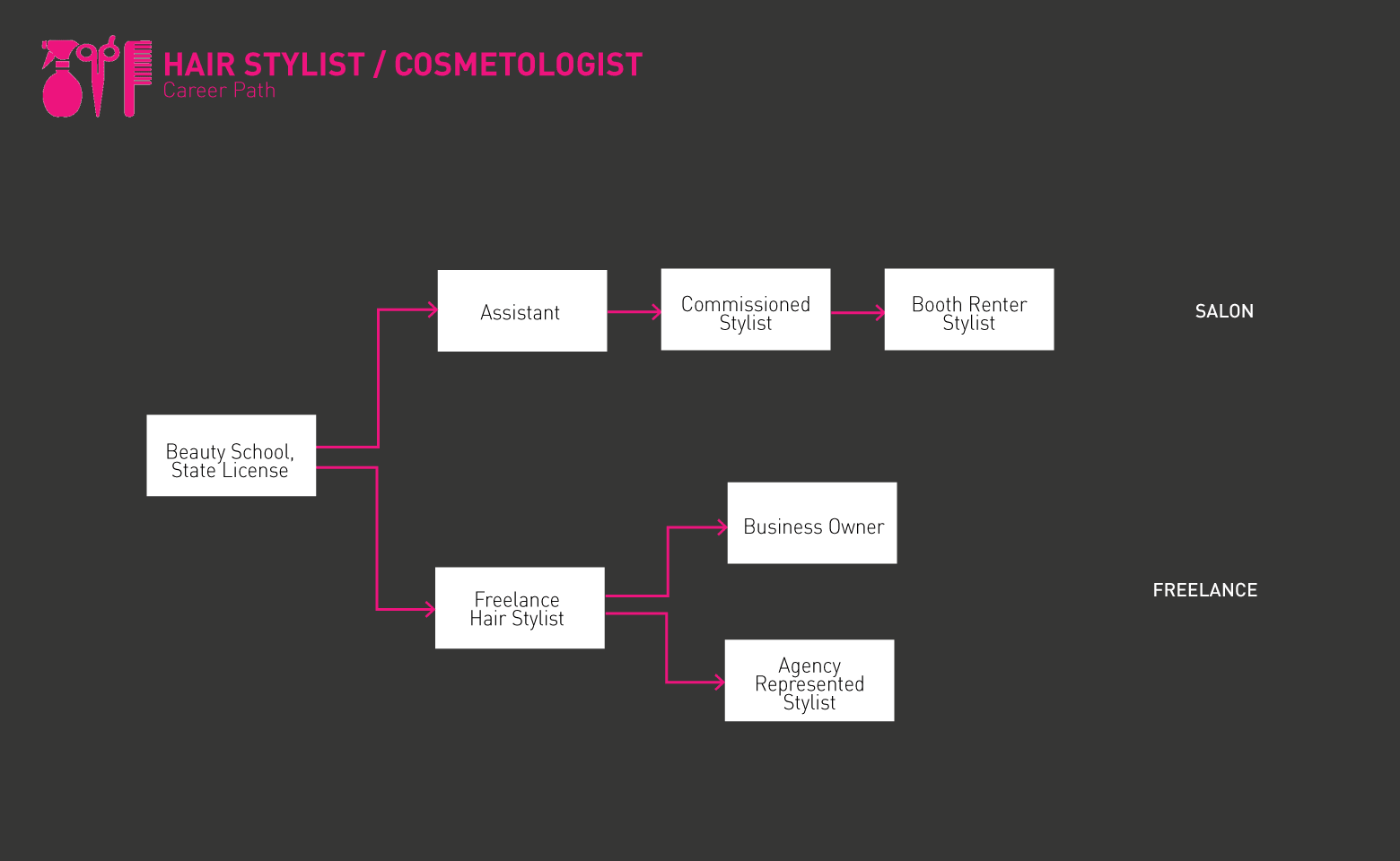 Hair Stylist roadmap gif