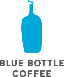 Café de botella azul