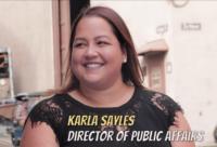 Karla Sayles Gladeo sobre la marcha